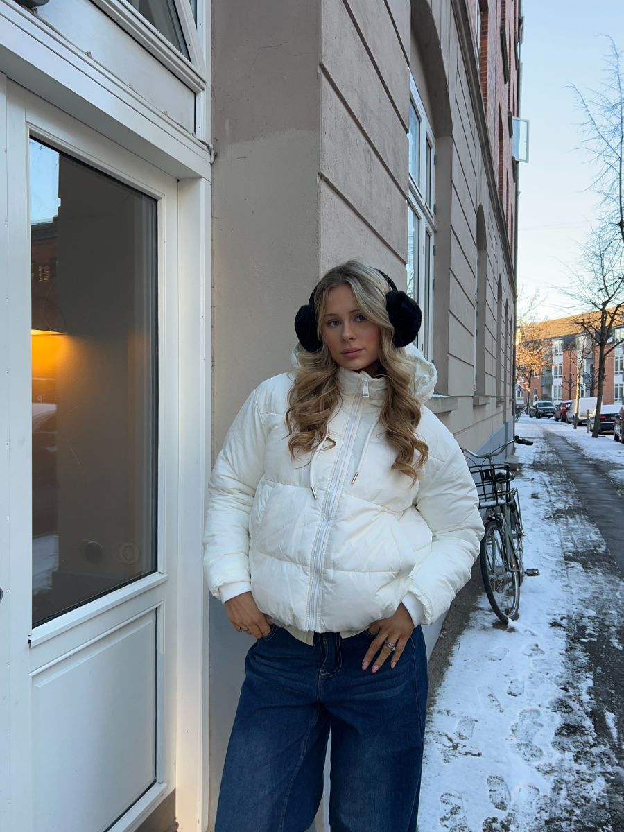 Aijo puffer jakke - Hvid