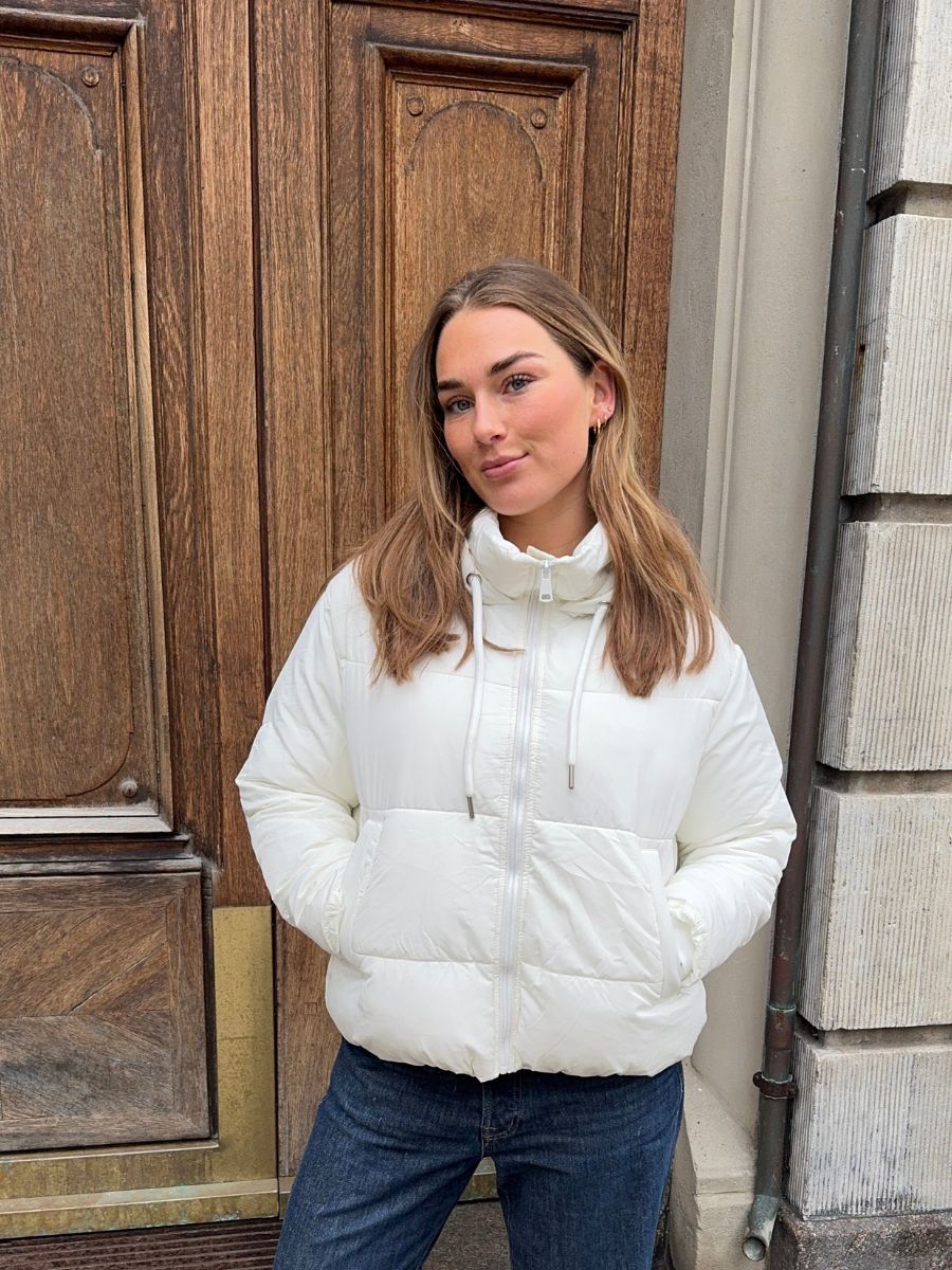 Aijo puffer jakke - Hvid