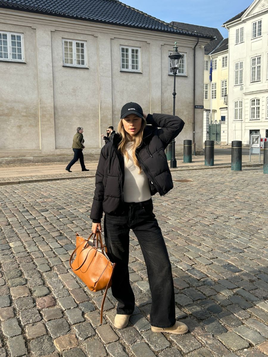 Aijo puffer jakke - Sort