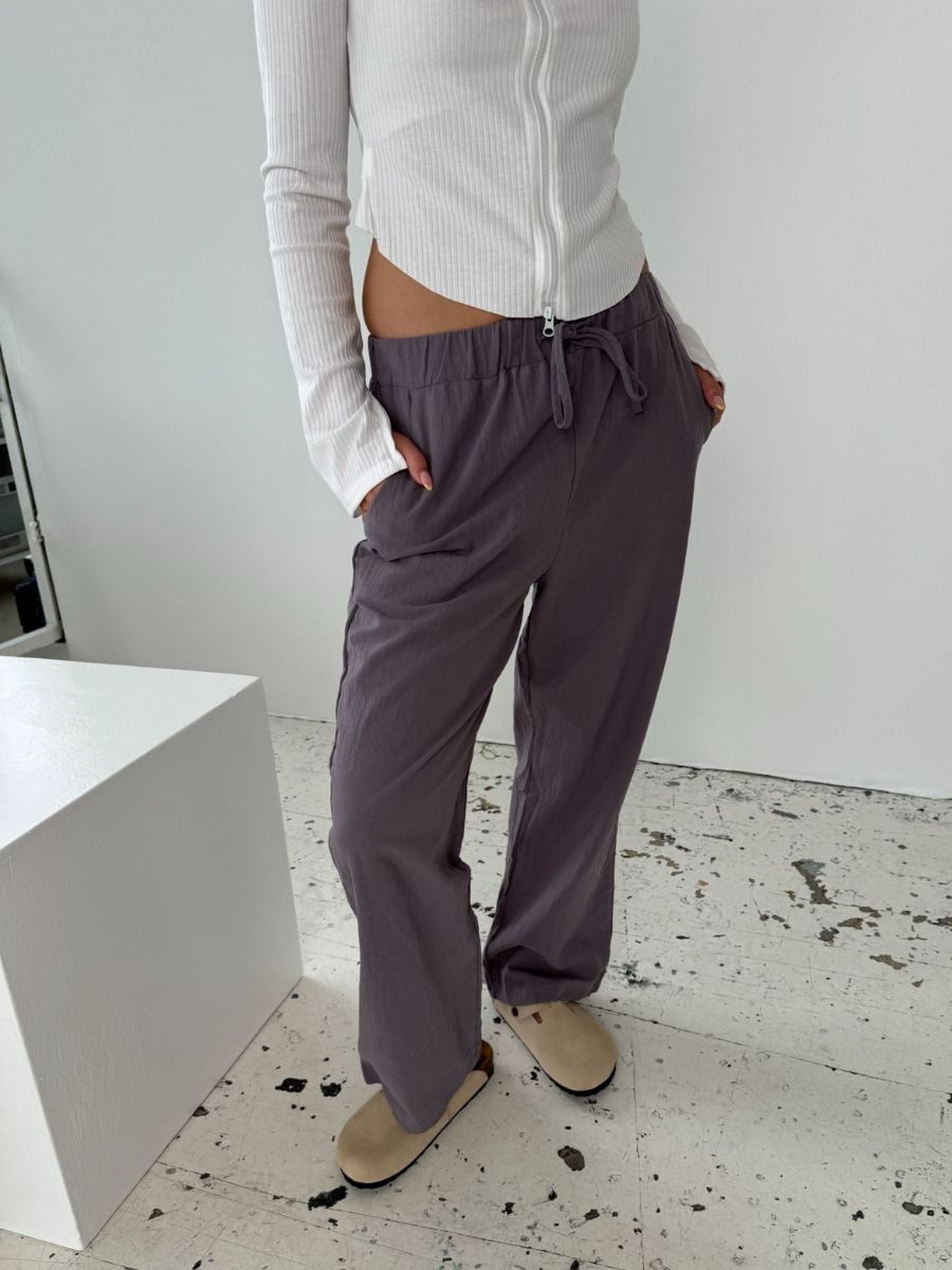 Charlotte hørbukser - Grå