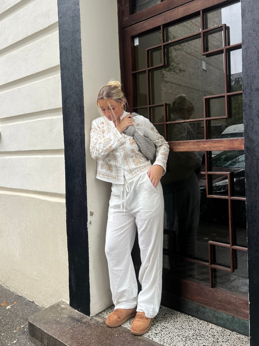 Charlotte hørbukser - Hvid