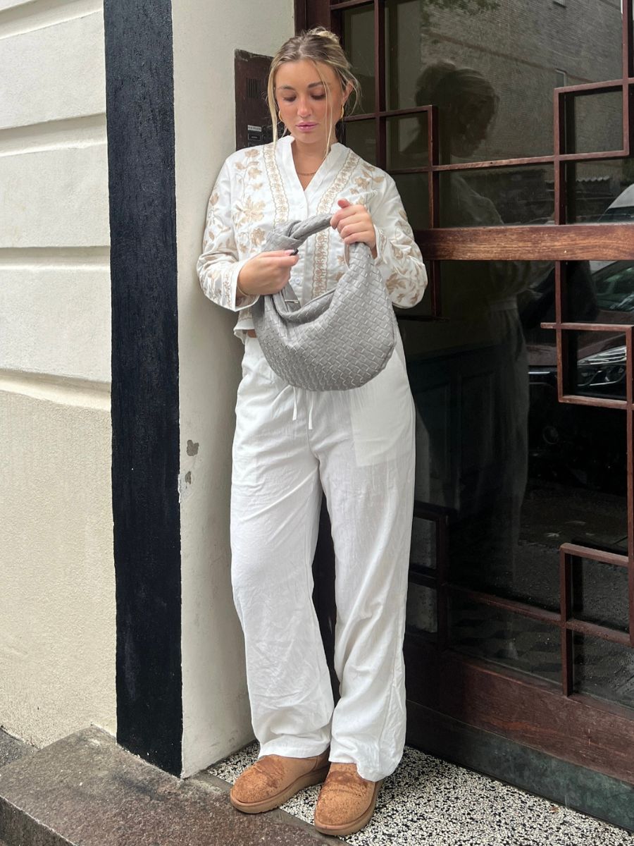 Charlotte hørbukser - Hvid