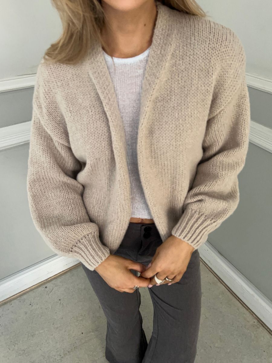 Emery strik cardigan - Beige