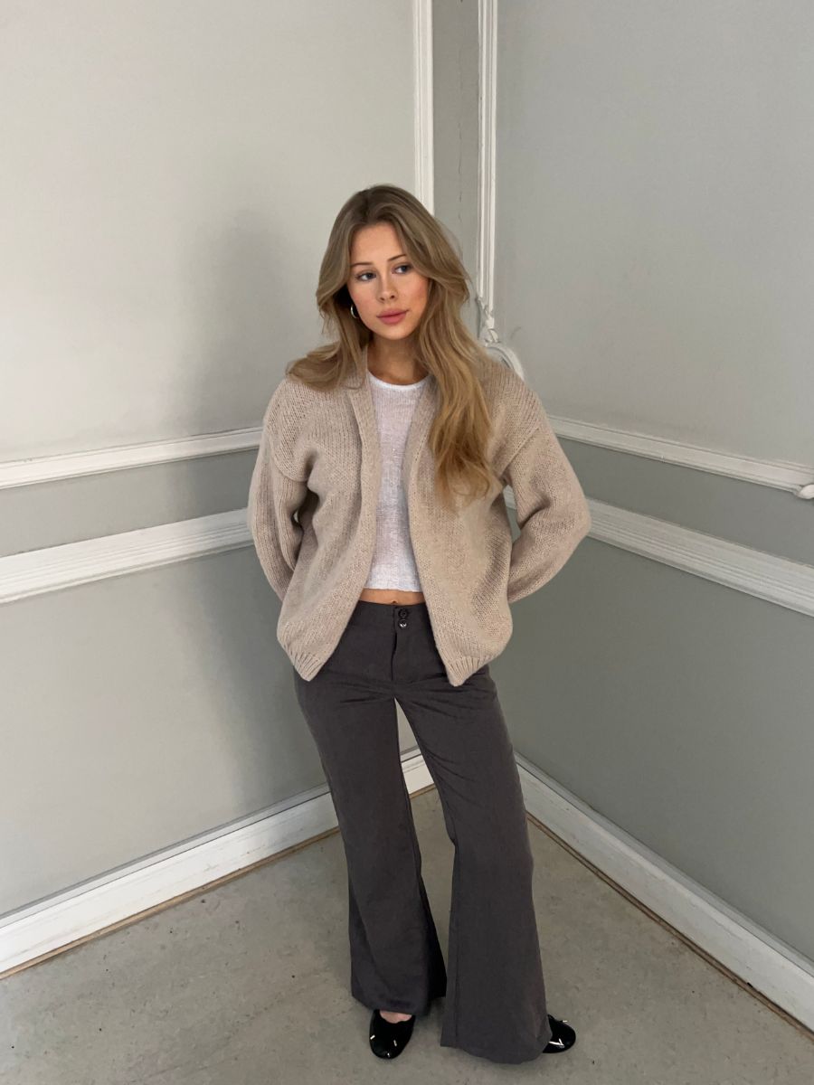 Emery strik cardigan - Beige