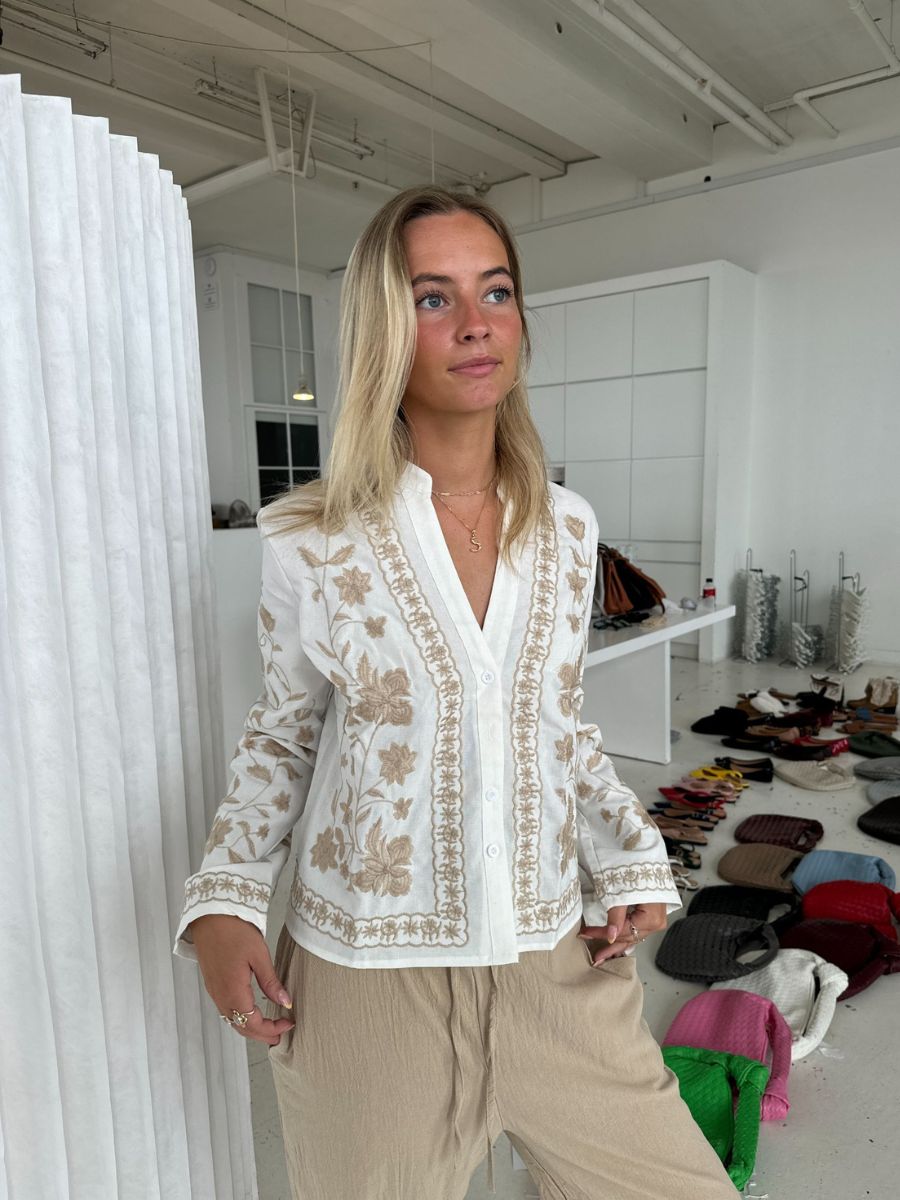 Emma skjorte - Beige