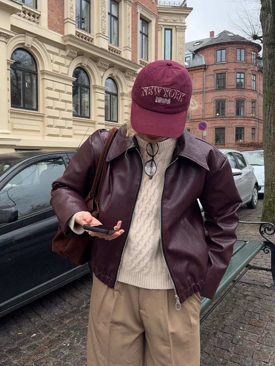Emmy jakke - Burgundy