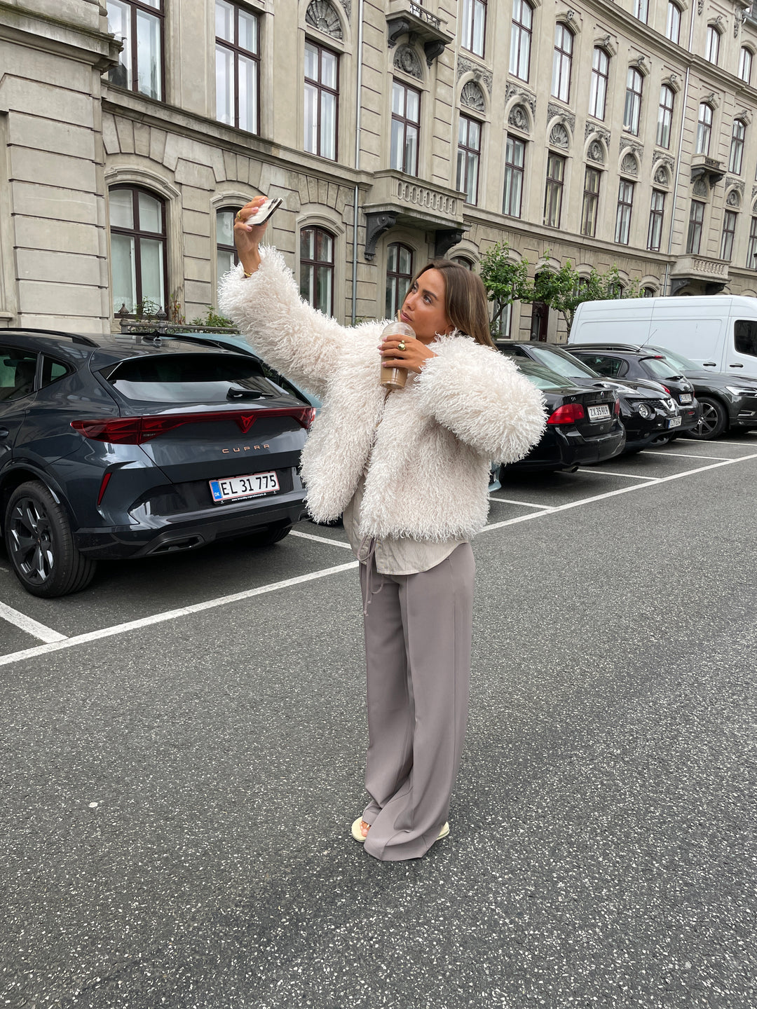 Kaia lavtaljet suit pants - Lilac beige