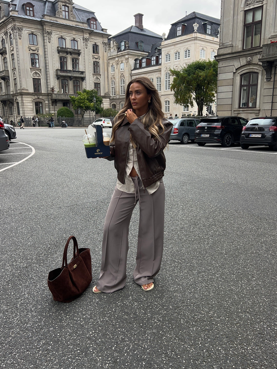 Kaia lavtaljet suit pants - Lilac beige
