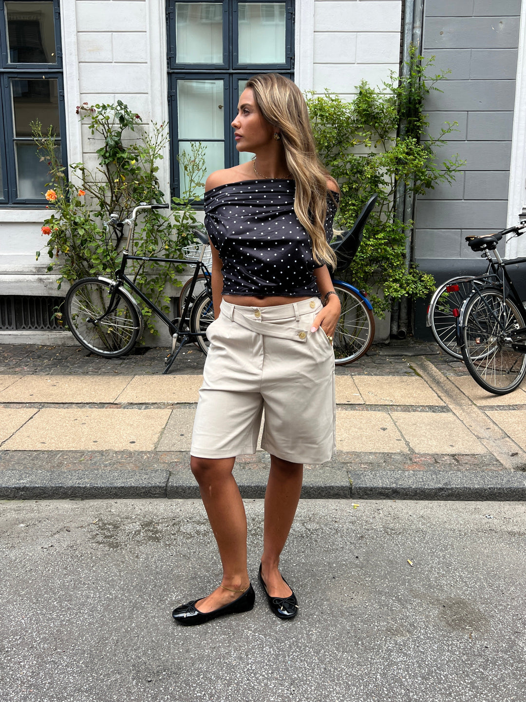 Mira Bermudashorts - Beige