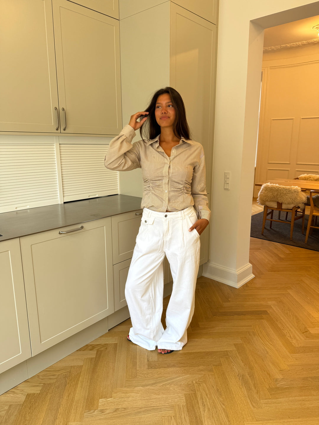 Esme baggy jeans - Hvid