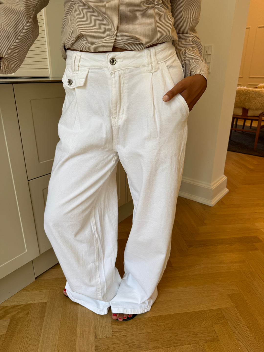 Esme baggy jeans - Hvid