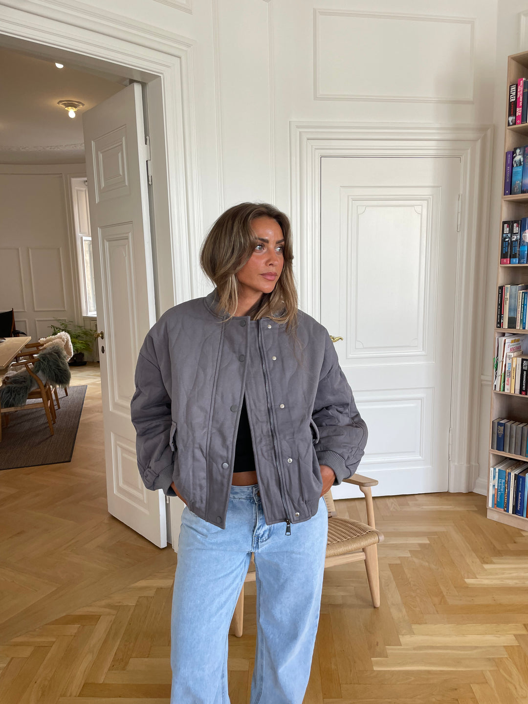 Jose bomber jakke - Mørkegrå