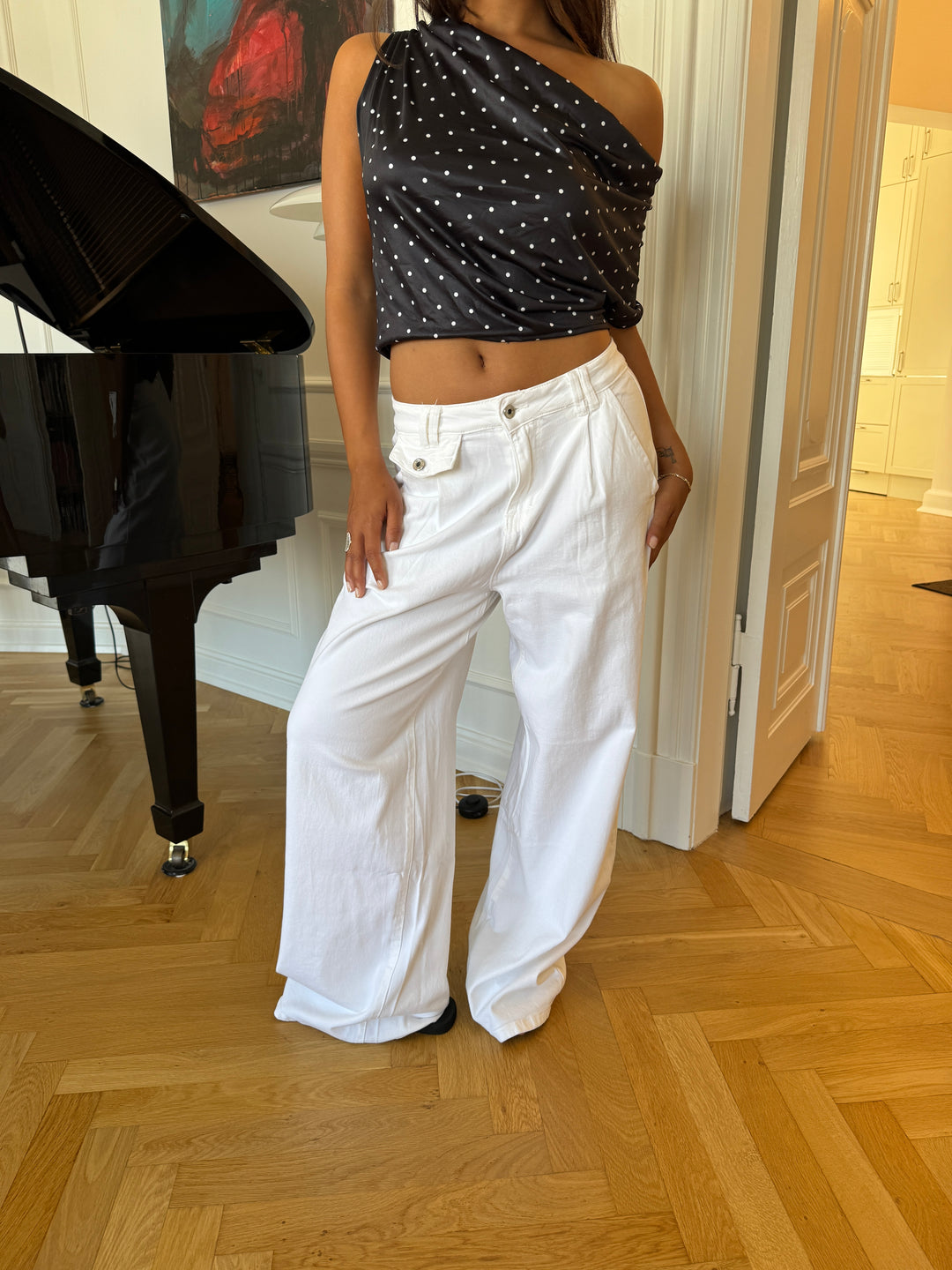 Esme baggy jeans - Hvid
