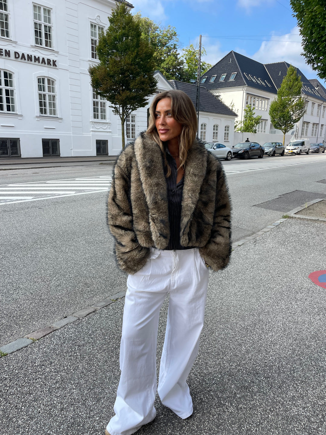 Ziva pelsjakke - Brun