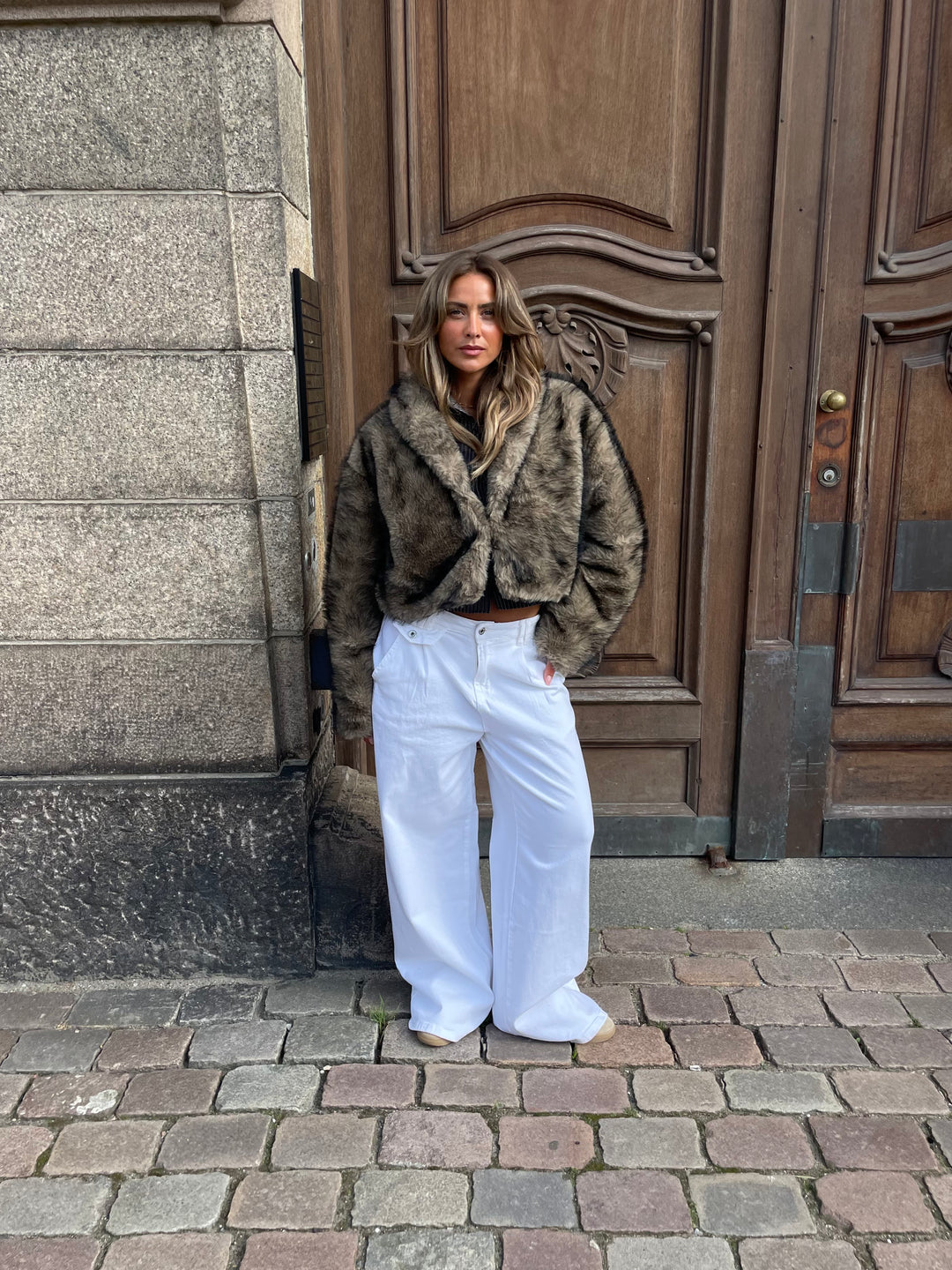 Ziva pelsjakke - Brun