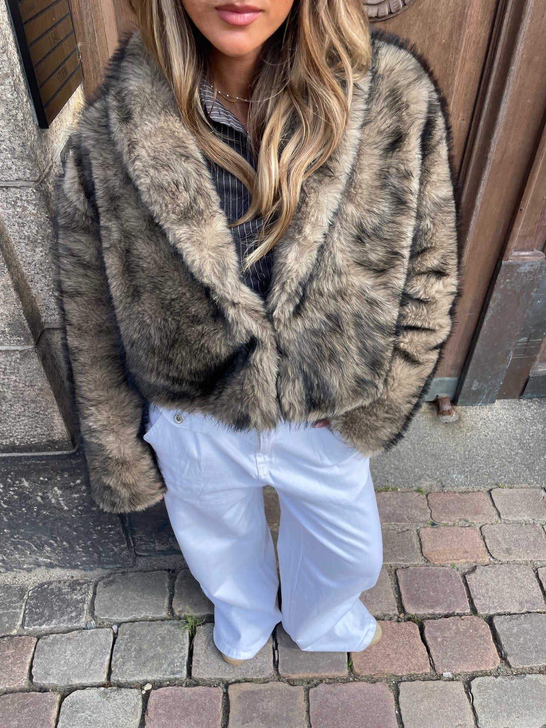 Ziva pelsjakke - Brun