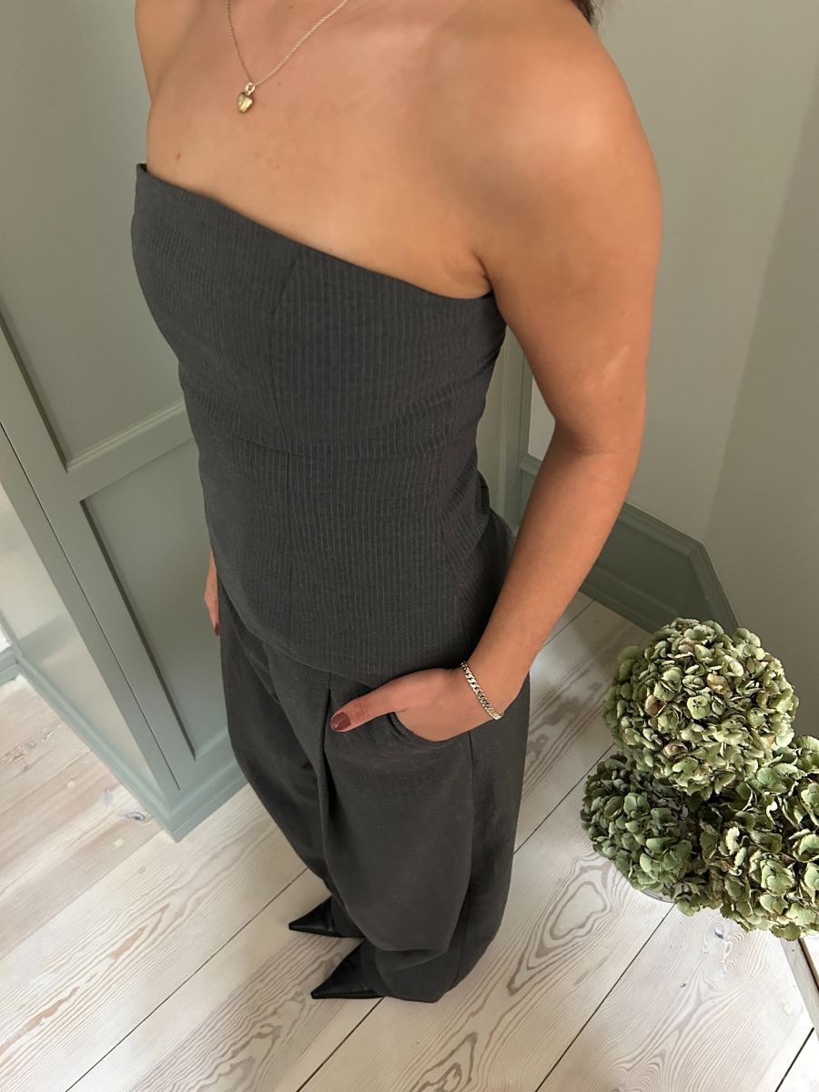 Julia bandeau top - Grå