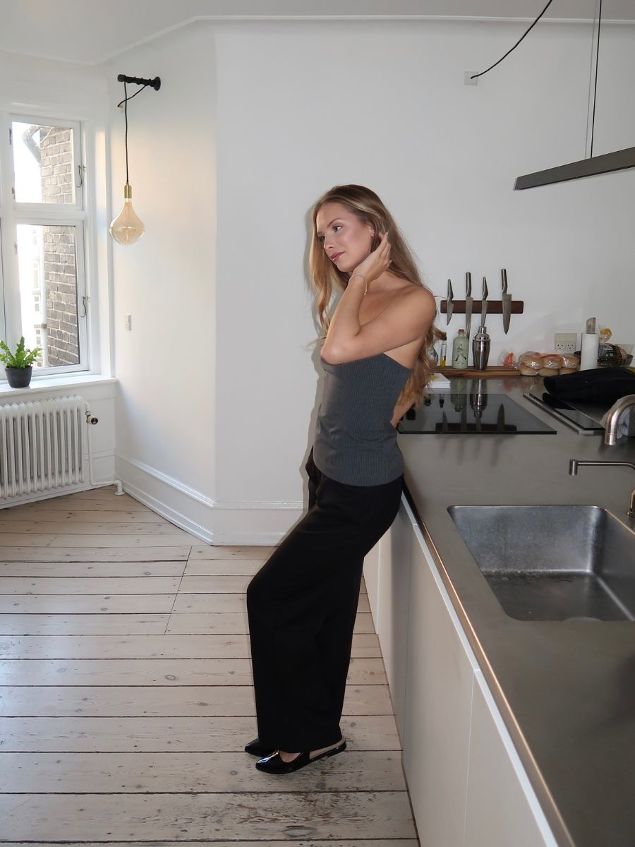 Julia bandeau top - Grå