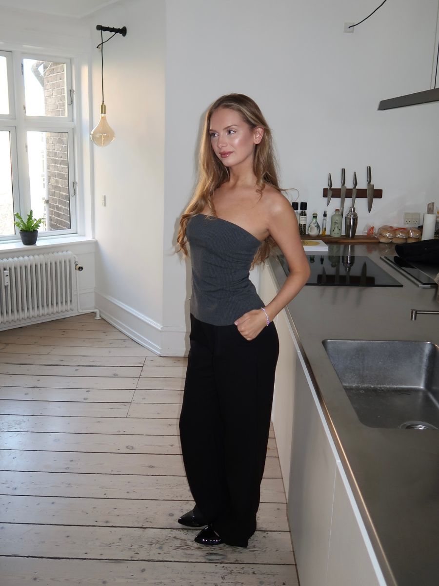 Julia bandeau top - Grå