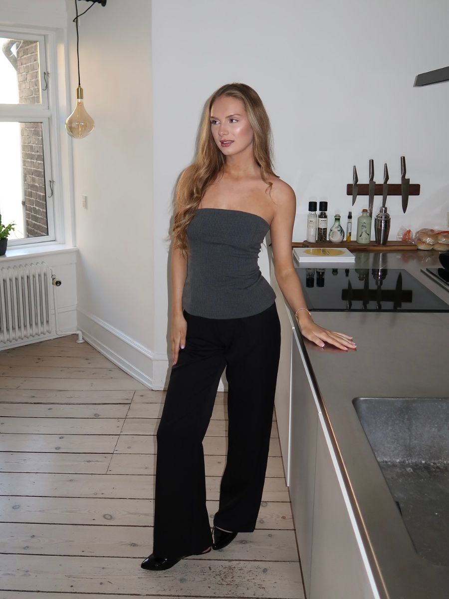 Julia bandeau top - Grå
