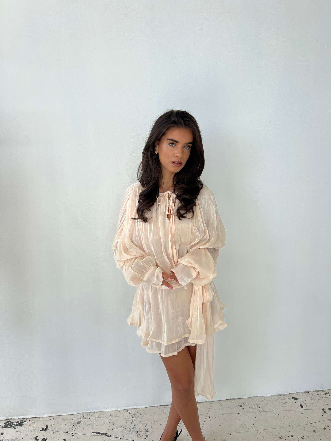 Kalia mini kjole - Beige