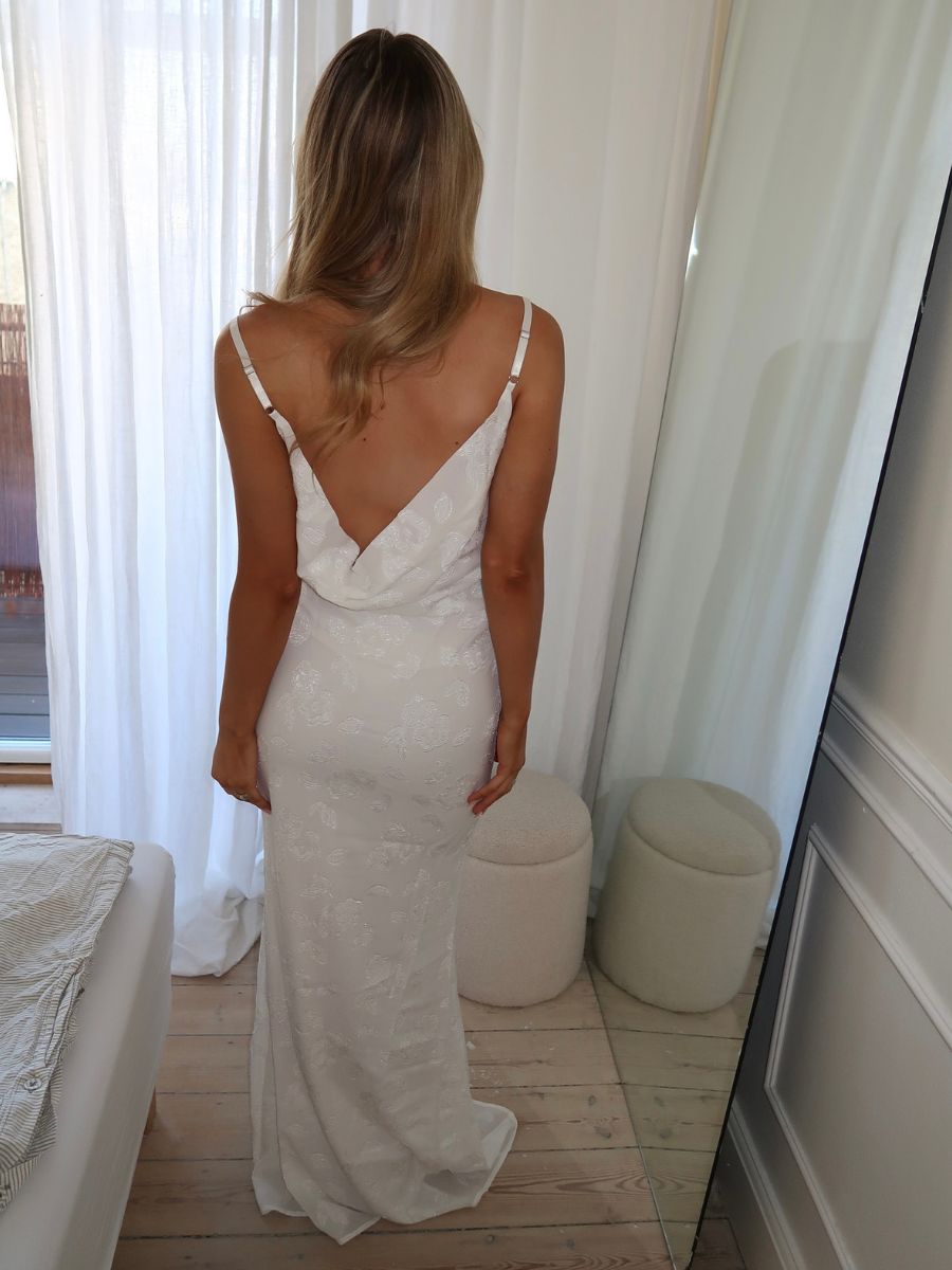 Lilie maxi kjole - Hvid