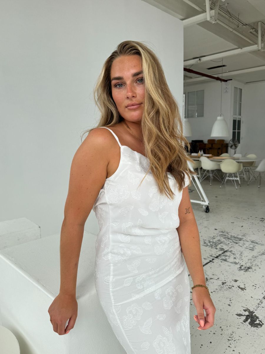 Lilie maxi kjole - Hvid