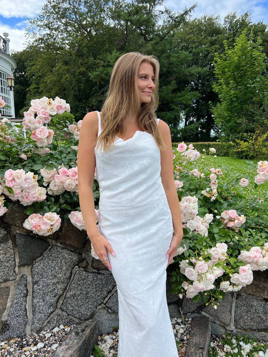 Lilie maxi kjole - Hvid