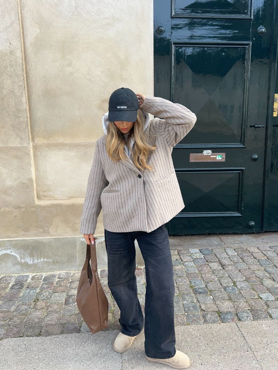 Maddy lavtaljet jeans - Grå
