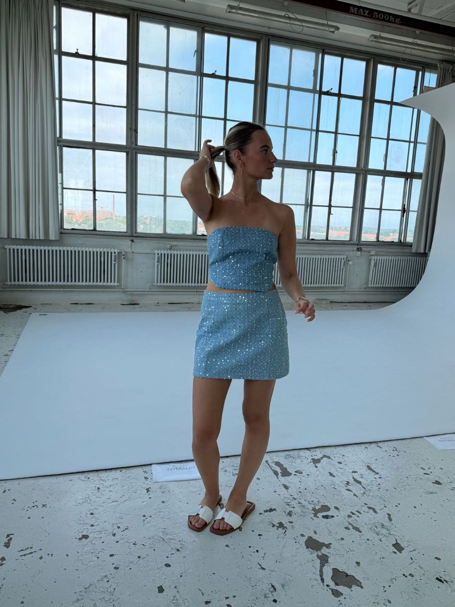 Mona denim sæt