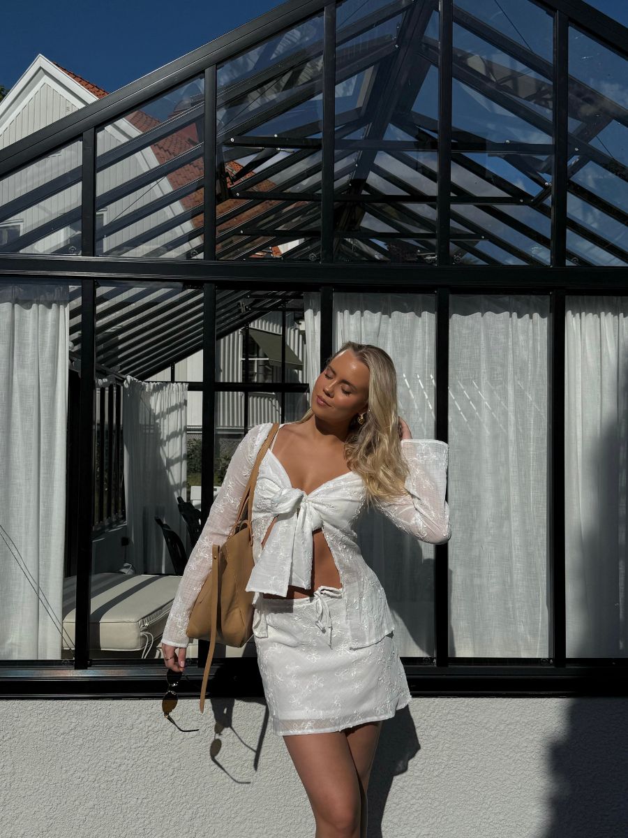 Noelle nederdel - Hvid
