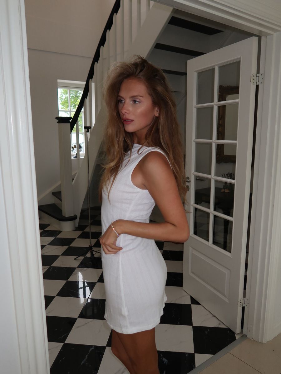Sofie mini kjole - Hvid