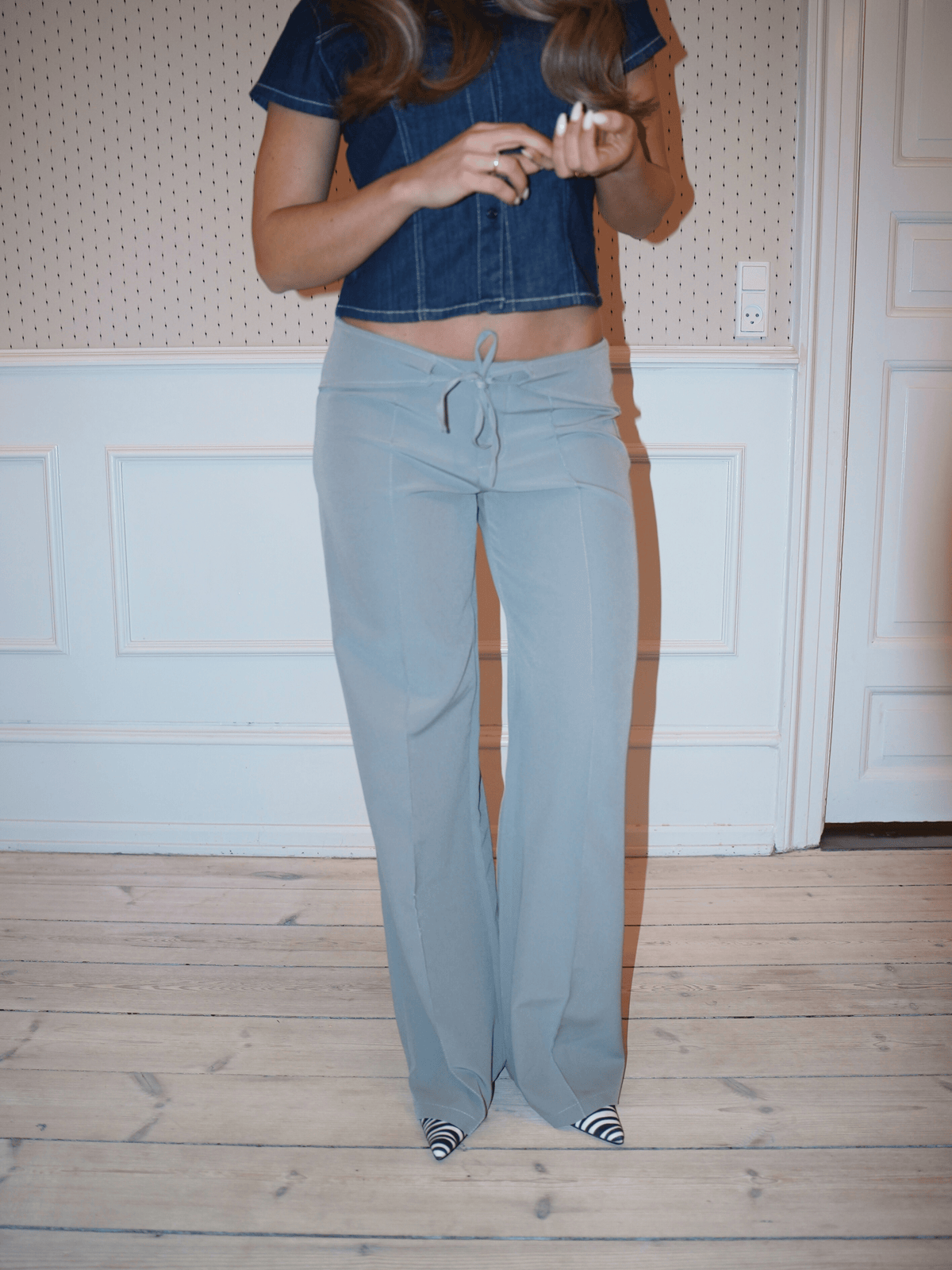Kaia Lavtaljet Suit Pants Beige