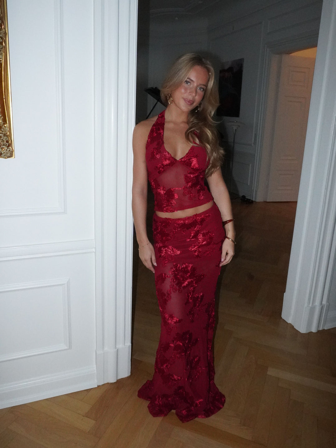 Kivo mesh top - Rød