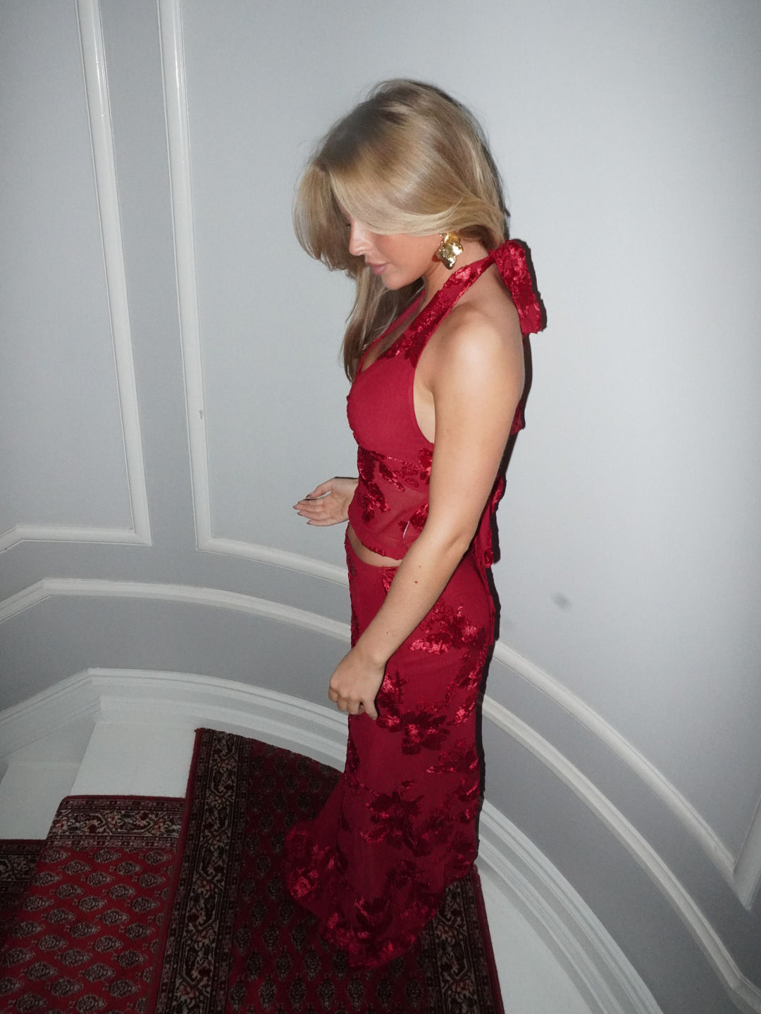 Kivo mesh top - Rød