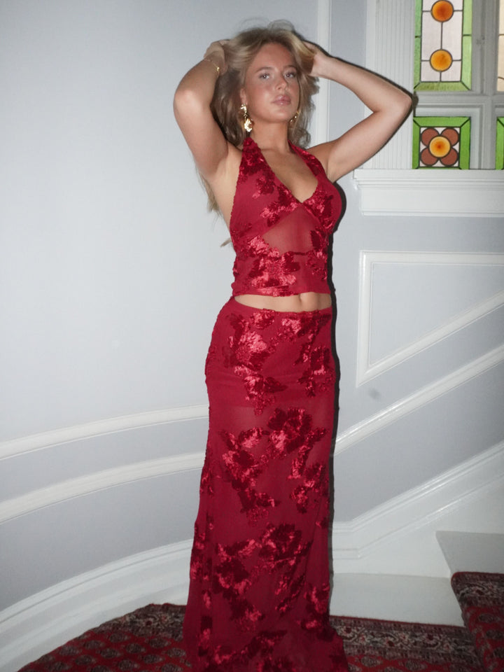 Kivo mesh top - Rød