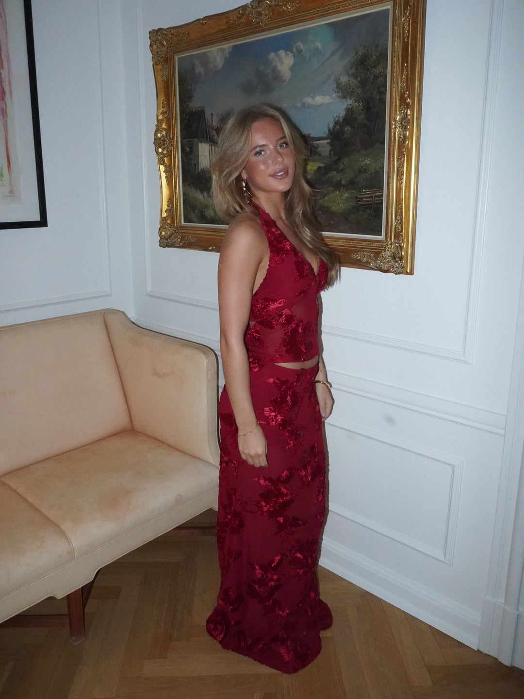 Kivo mesh top - Rød