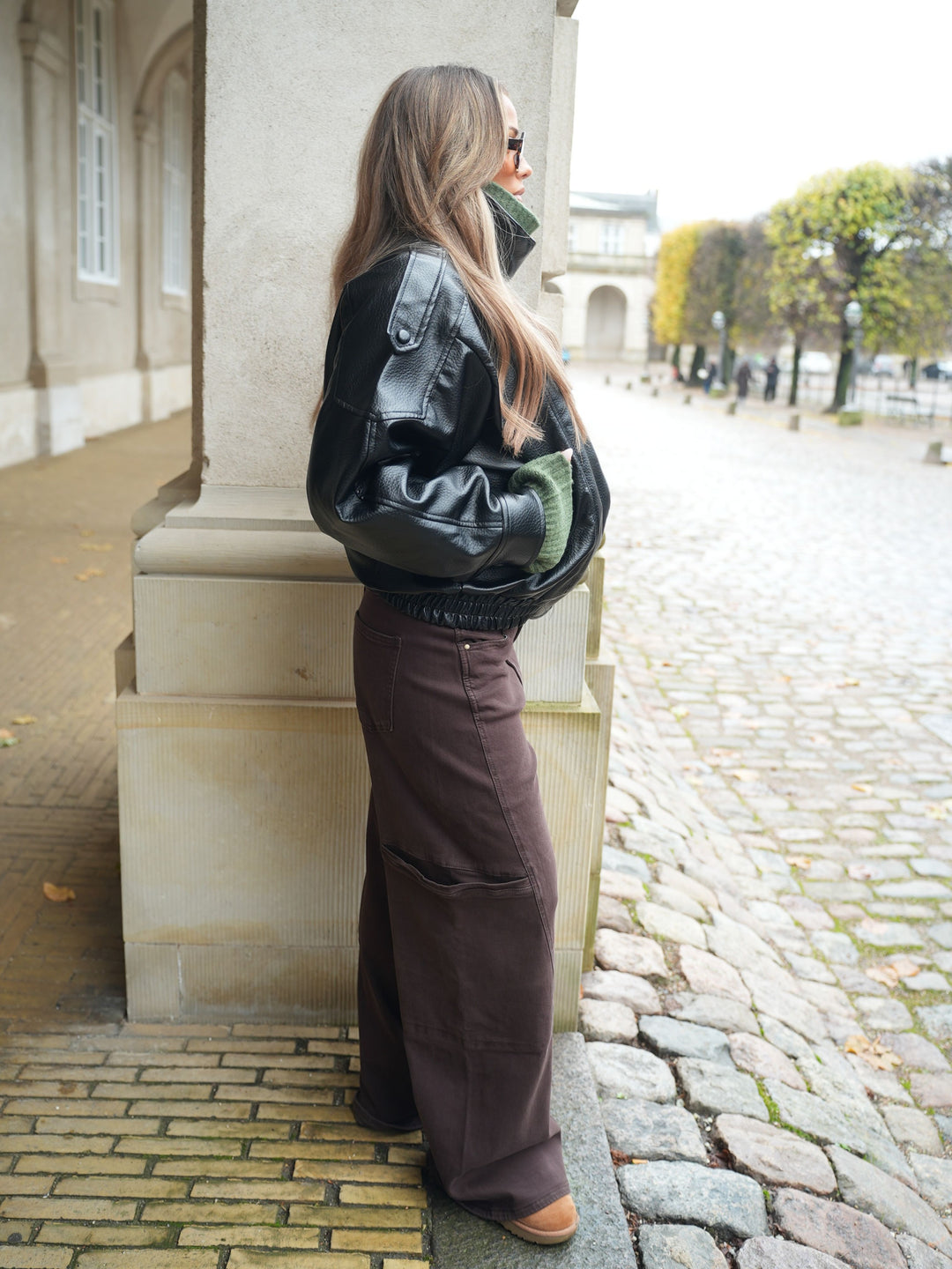 Althea pocket jeans - Brun