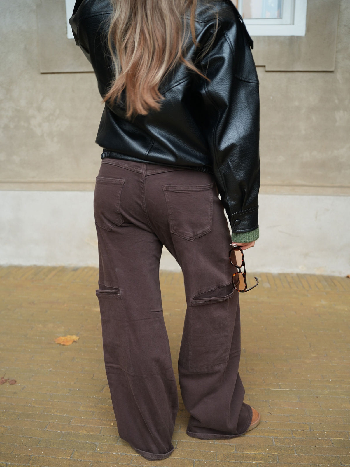 Althea Pocket Jeans Brun