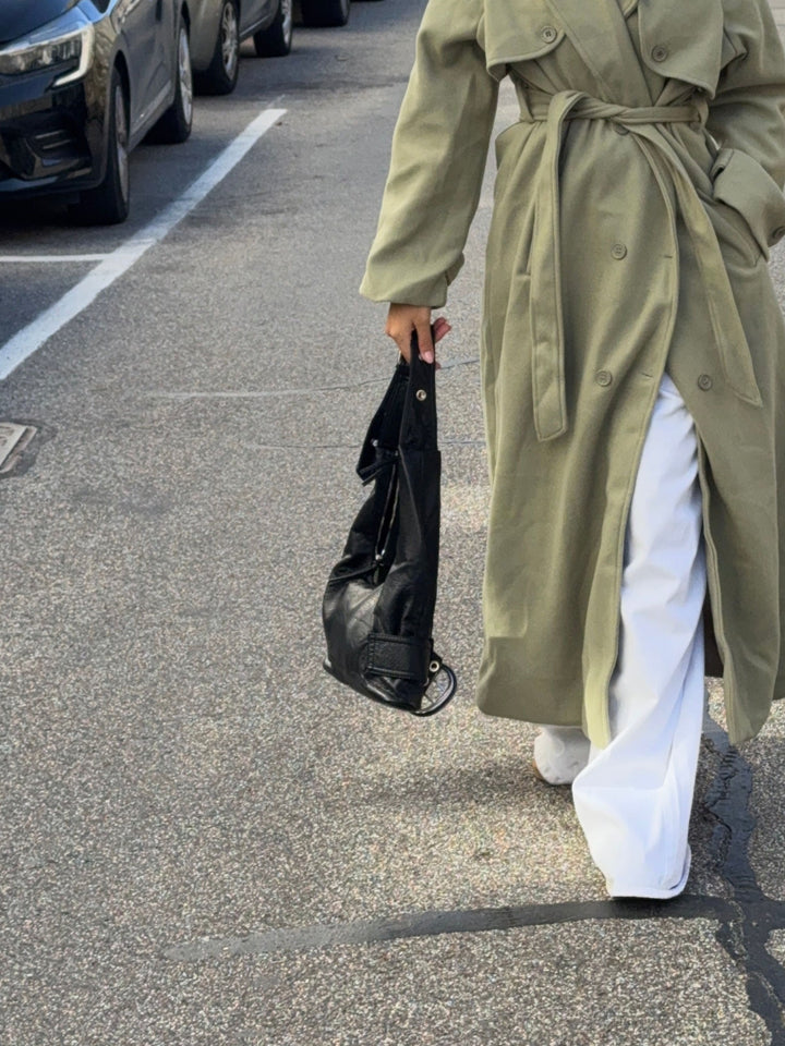 Ayla buckle skuldertaske - Sort