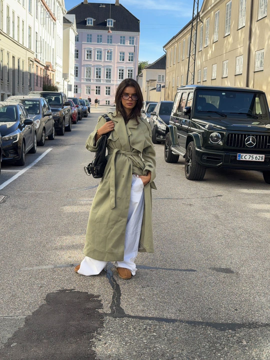 Ayla buckle skuldertaske - Sort