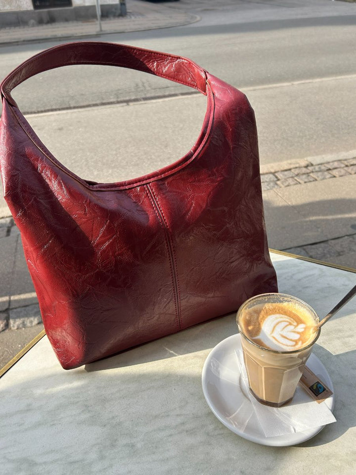 Bea skuldertaske - Burgundy