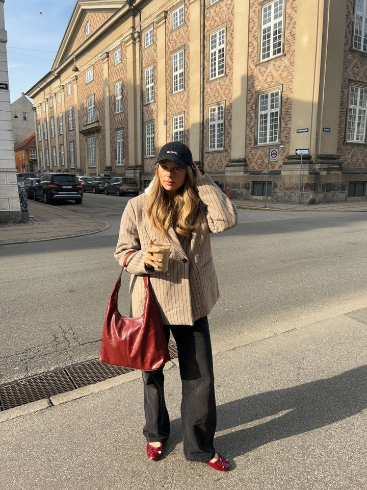 Bea skuldertaske - Burgundy
