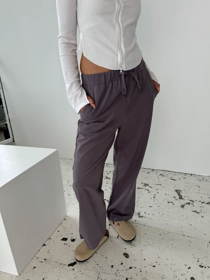 Charlotte hørbukser - Grå