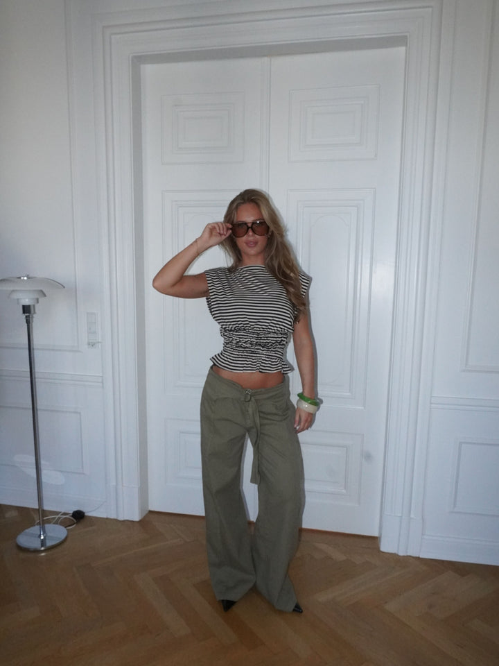 Claire bælte pants - Grøn