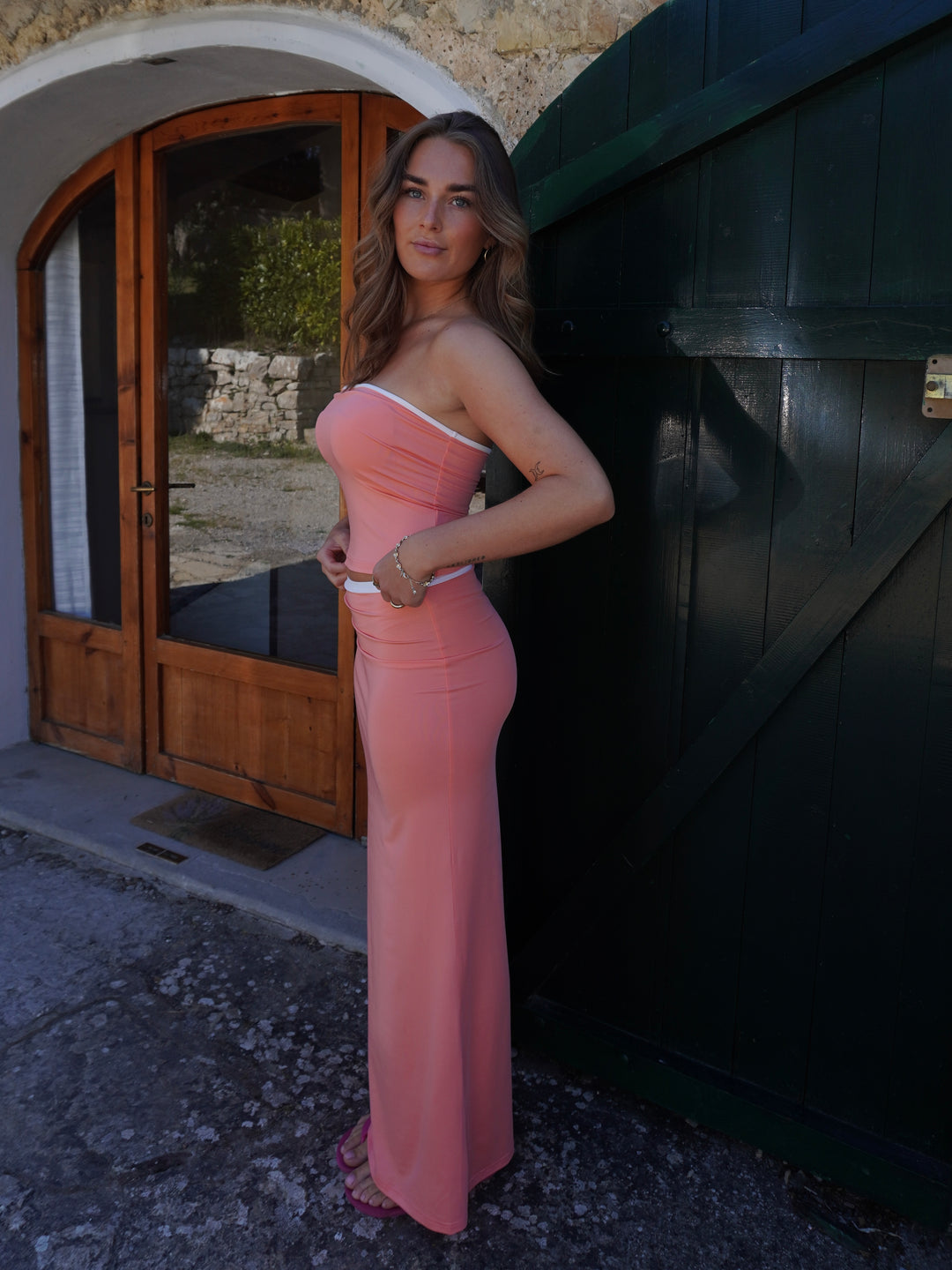 Nelly nederdel - Koral