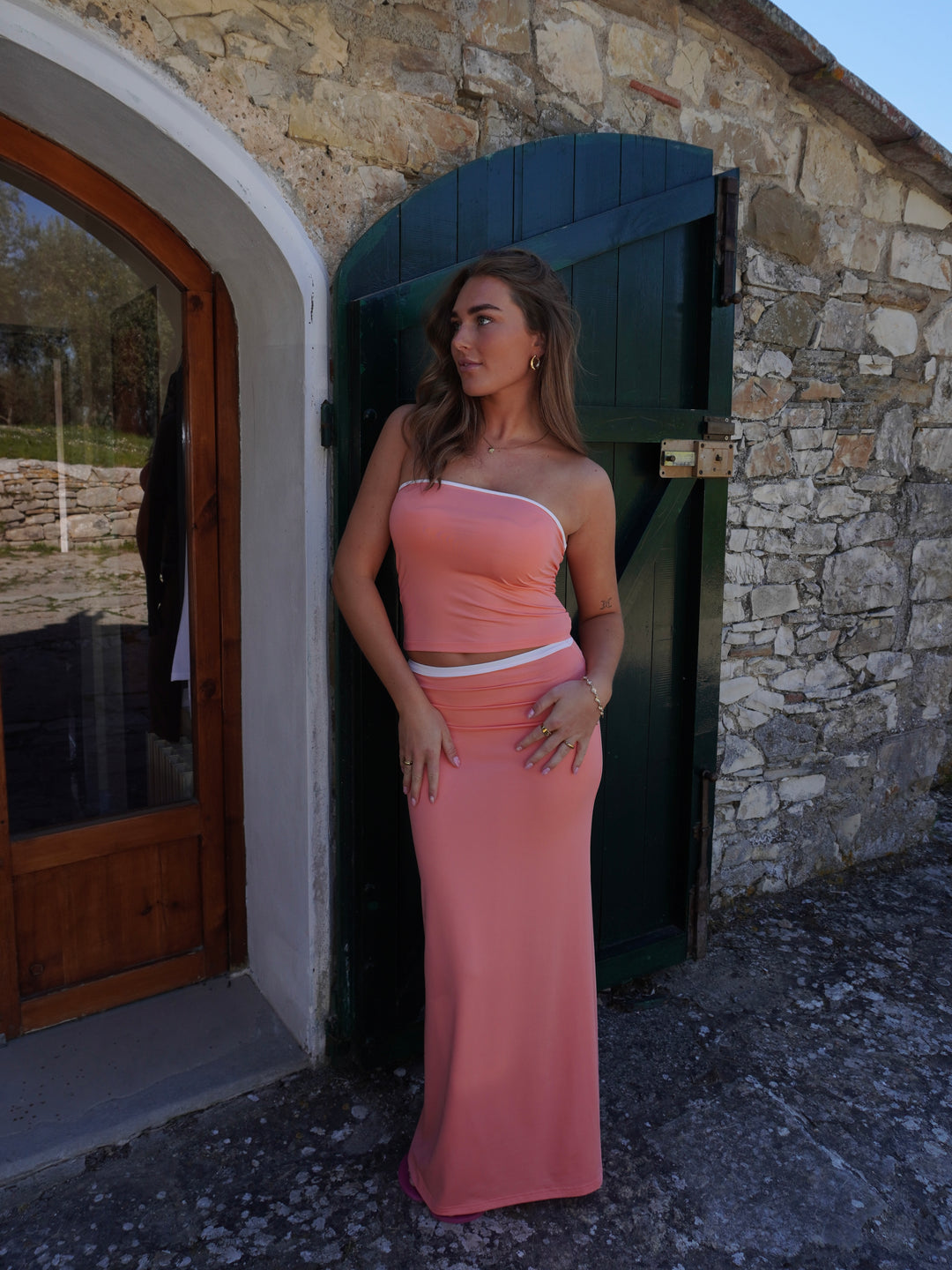 Nelly nederdel - Koral