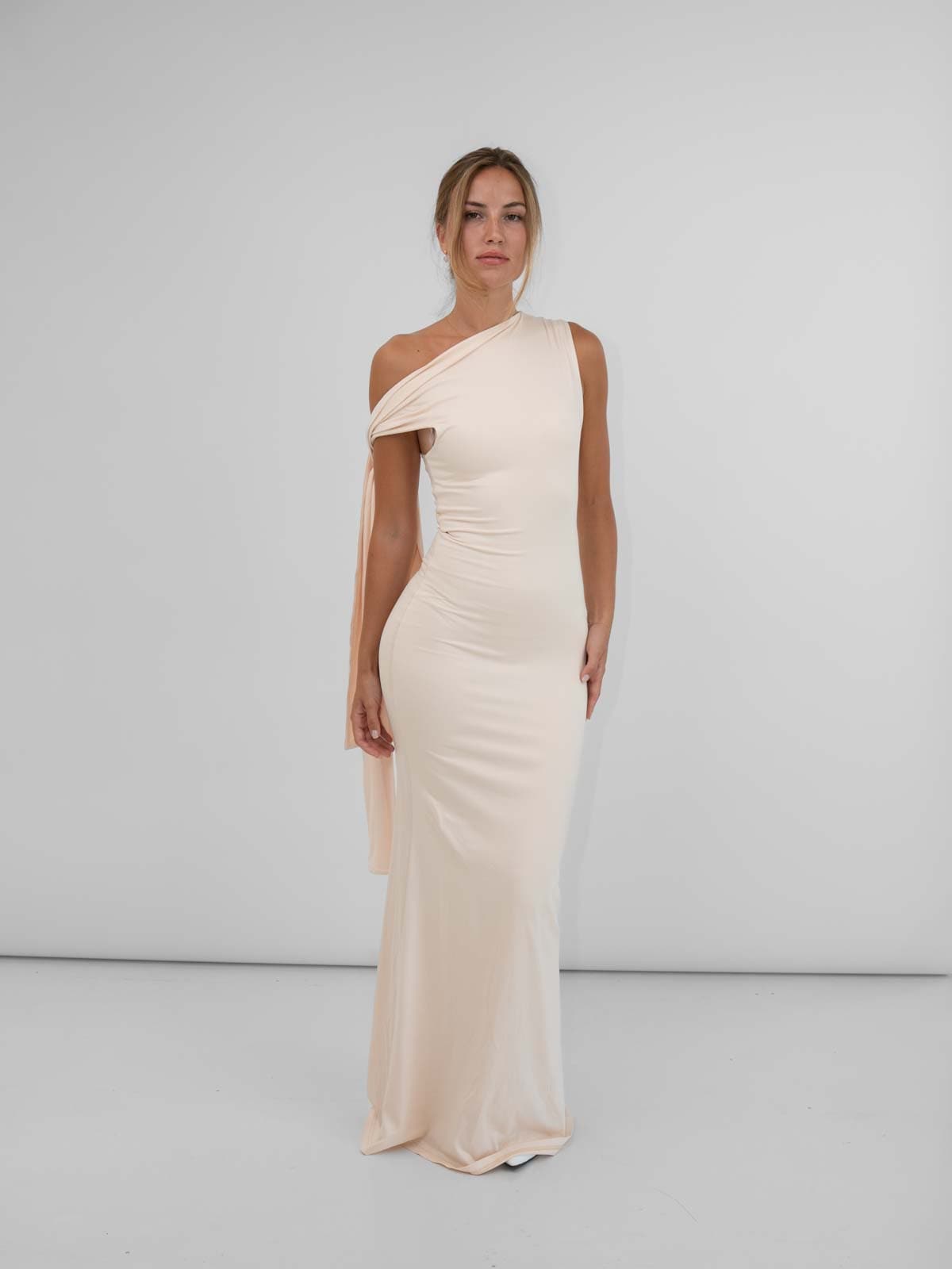 Annah Maxi Kjole Beige