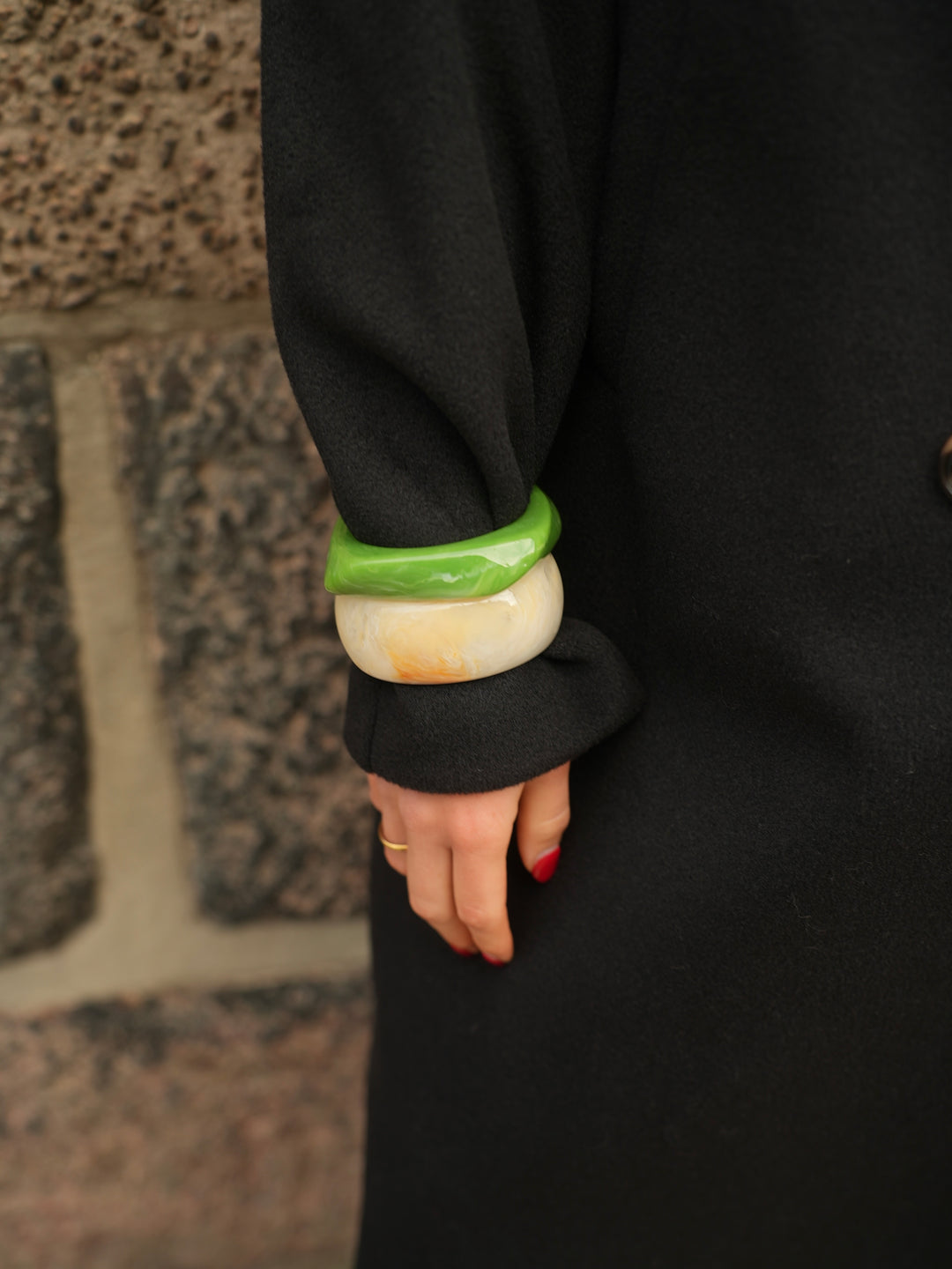 Kelly lang frakke - Sort