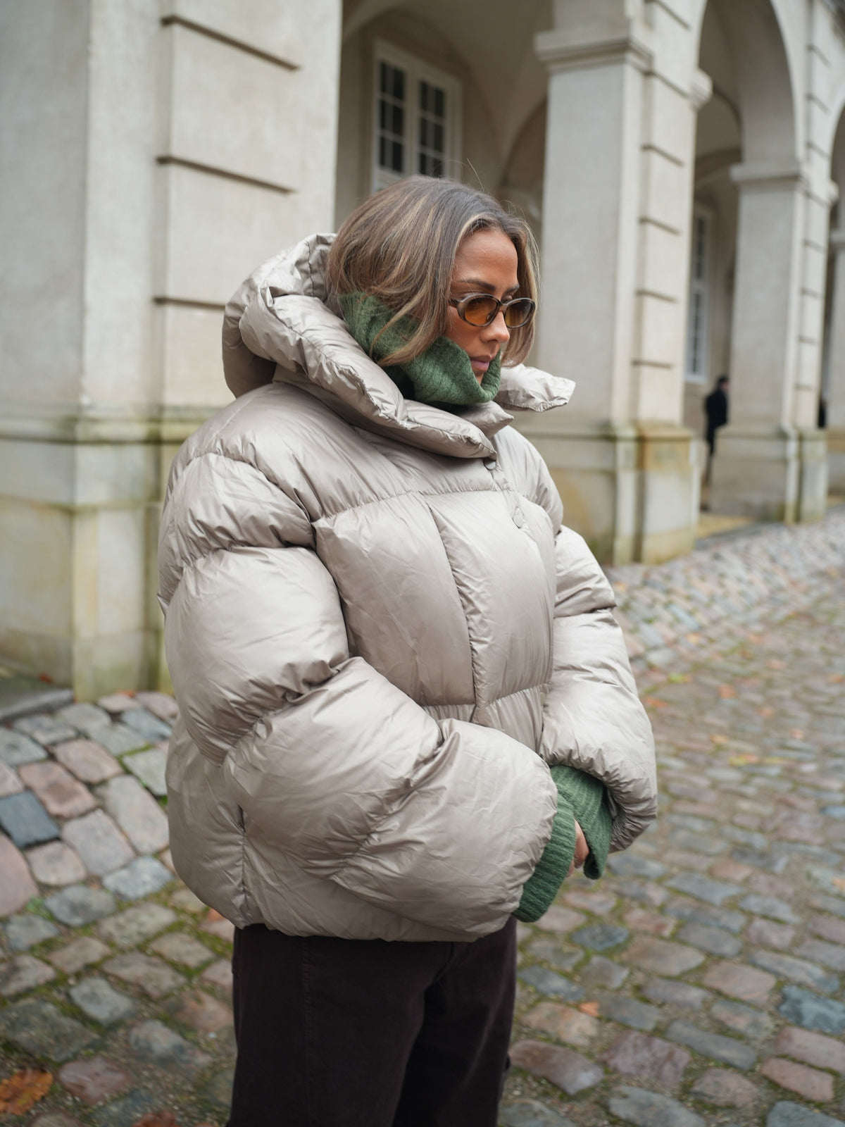Ellinor Puffer Jakke Sage